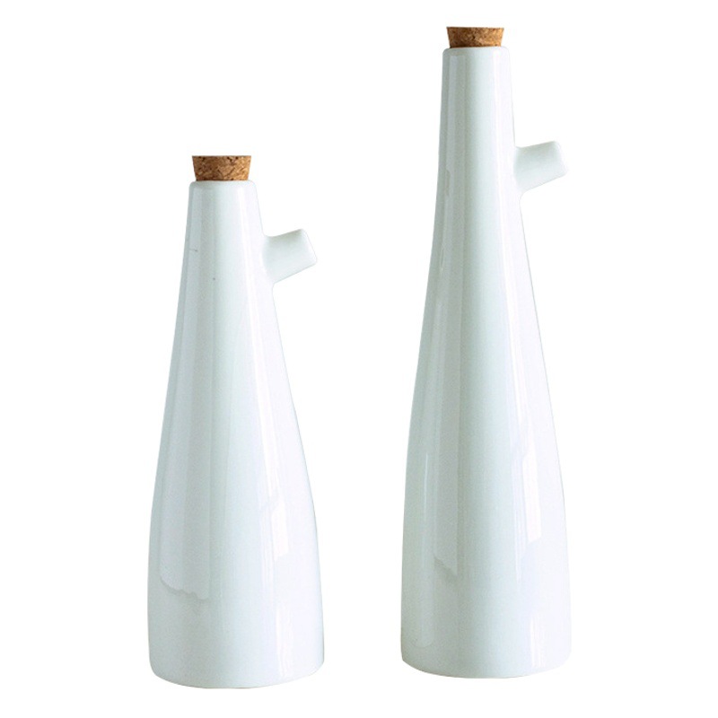 De estilo japonés simple botella de condimento de cerámica botella de aceite de gran capacidad botella de vinagre salsa olla hogar creativo suministros de cocina traje