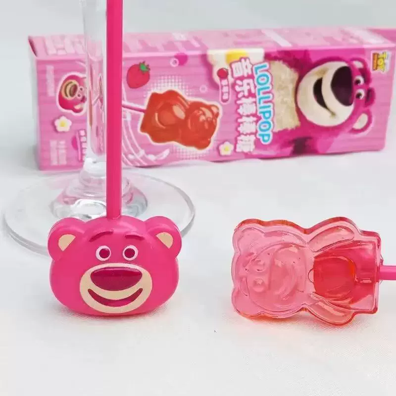 Strawberry Bear Mickey Head Musical Lollipop Интернет-селебріти популярное песенное музыкальное конфеты