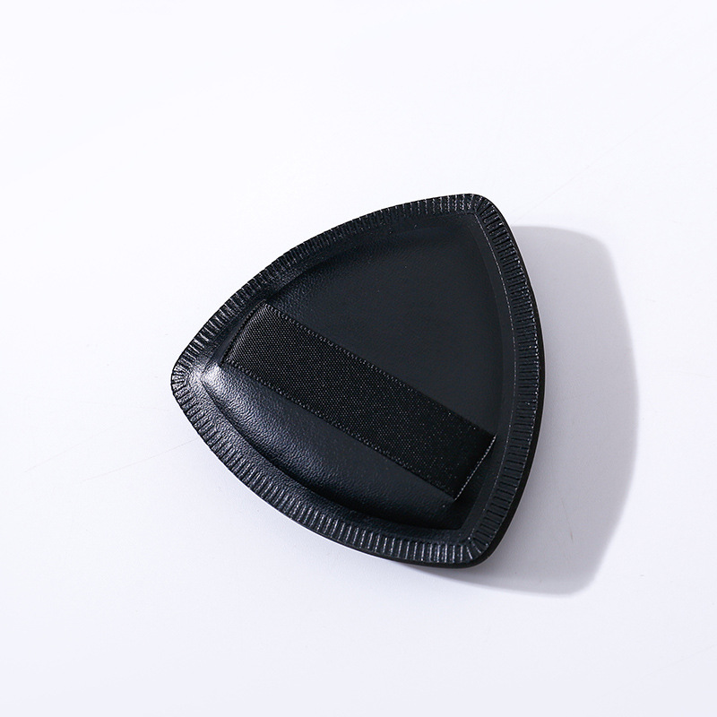 Pincha negra de tres piezas set de cepillo de maquillaje en forma de un set de caja de base de cepillo de base de aire ultra suave triángulo de polvo