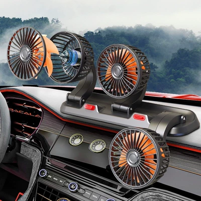 Digər kiçik elektrik cihazlar — Dual Heads, 360-Degree Rotating Electric Fan