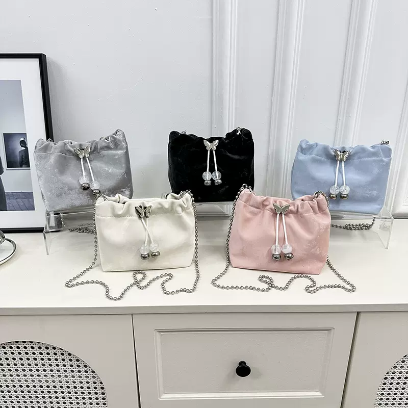 2025新款高级感大容量链条水桶包包女时尚单肩包跨境外贸款斜挎包