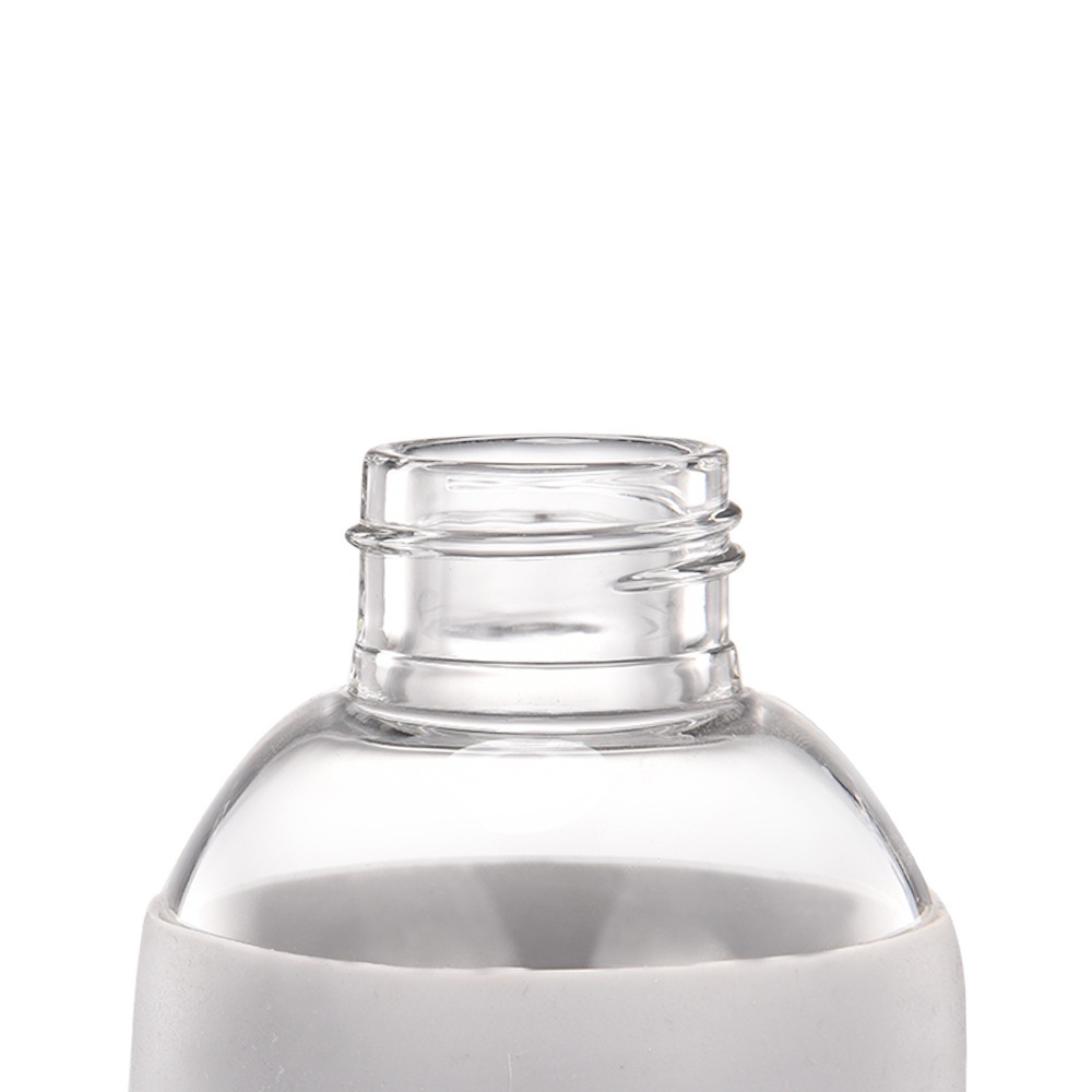 Comercio exterior exportación creativa deportiva hervidor de agua 600ml gran capacidad vidrio de silicona al aire libre vasos de agua al por mayor