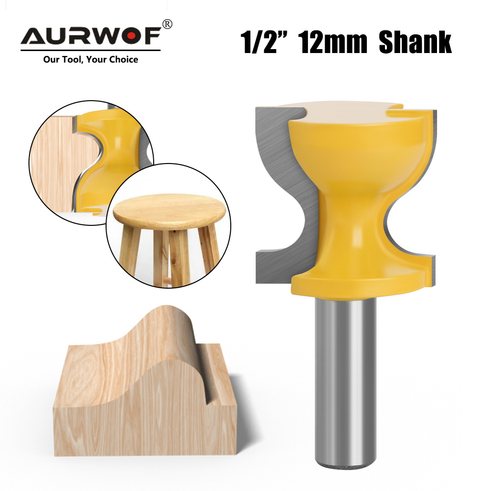 1/2柄12柄户坎边缘刀木工雕刻机刀具椅子凳子铣刀镂机木铣刀铣床