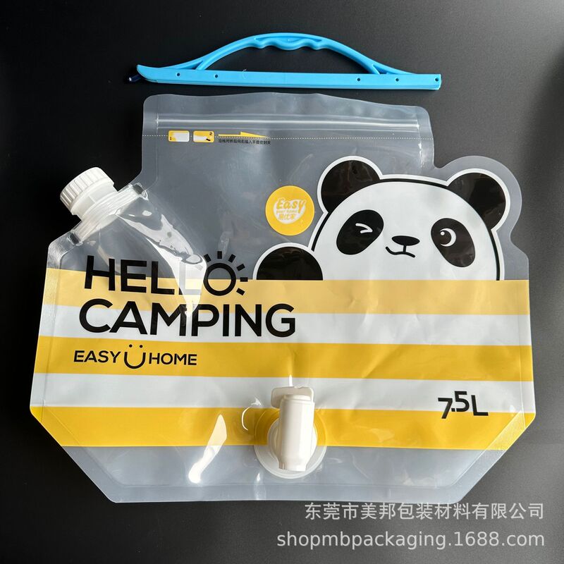 Export to Europe and America/Amazon top sealing clip sealing water bag 2.5L5L8L portable cleaning outdoor ice storage bag