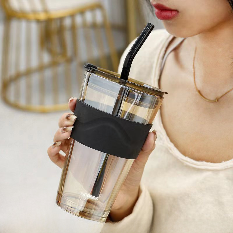 Northern Lights Glass Cup Instagram Style Creative Milk Tea Cup High-End Gift Coffee Cup Breakfast Cup Wholesale