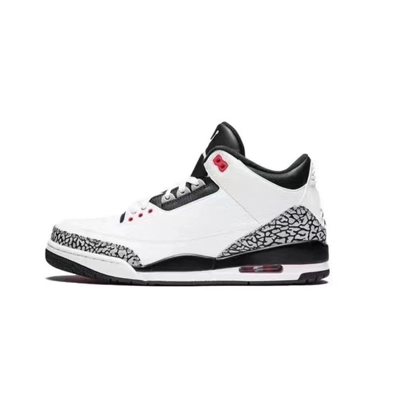 莆田靴工場国境を越えた直接供給 aj3 藤原ヒロシ ホワイトセメント ホワイトキャット クロワッサン 3 男女兼用カジュアルバスケットボールシューズ|undefined