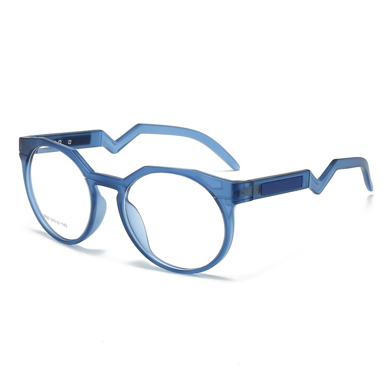 New TR90 round frame glasses frame fashion men's sports spring glasses frame can be equipped with myopia flat lens 8006
