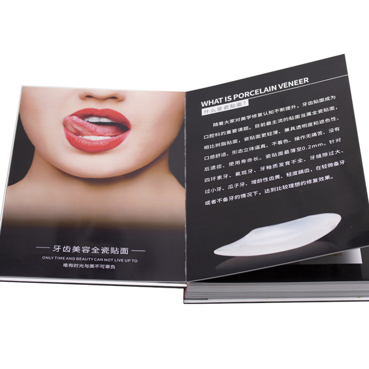Belleza dental, carilla de porcelana de hielo, parche de cerámica sin metal, álbum de fotos de cristal, catálogo de visualización del cliente, material dental, carilla de porcelana de hielo image 3