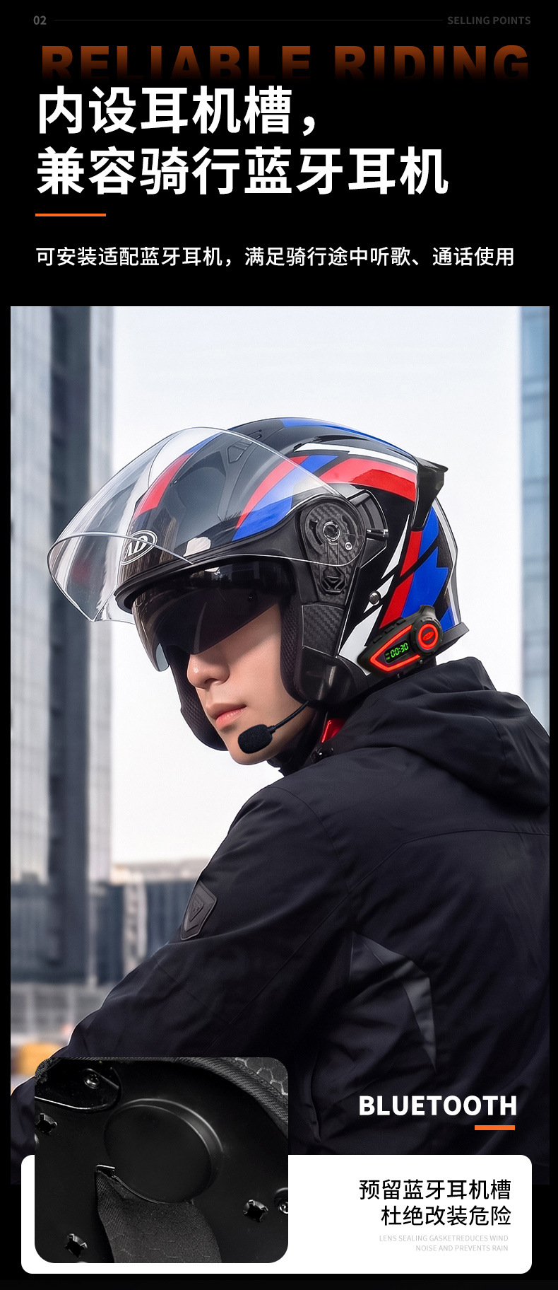 AD factory's best-selling A-grade electric motorcycle helmet, suitable for all-season riding and off-road use, available in half-helmet and three-quarter helmet styles for both men and women