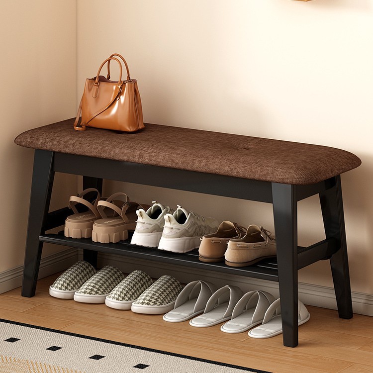 Shoe-Changing Bench for Home Use at the Entrance, Living Room Shoe Bench, Entryway Shoe Cabinet with Integrated Storage, Seat Cushion, and Shoe Rack