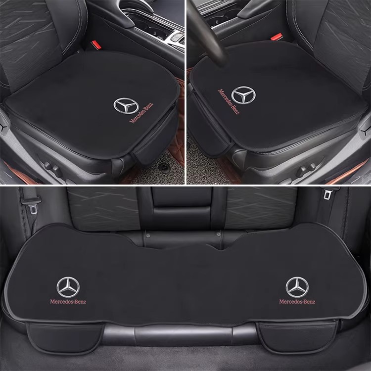 Flannel Car Seat Cushion Winter Plush Universal Car Seat Cover Suede Warm Non-Slip Car Seat Cushion Cover