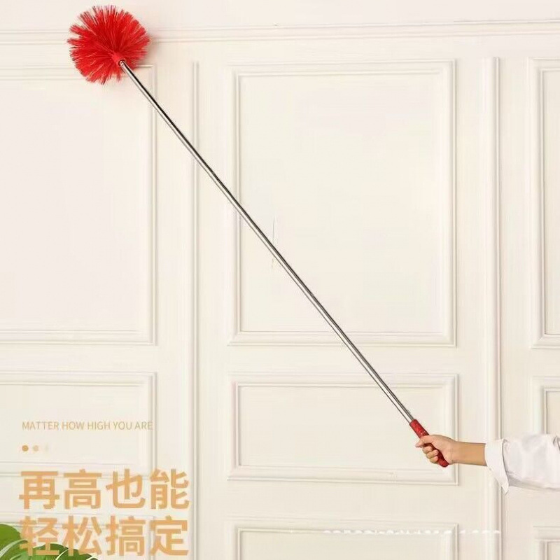 La limpieza de techo de la araña doméstica, la limpieza de techo de la araña doméstica, la eliminación de polvo de alto nivel