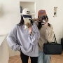 圆领大版长袖休闲卫衣