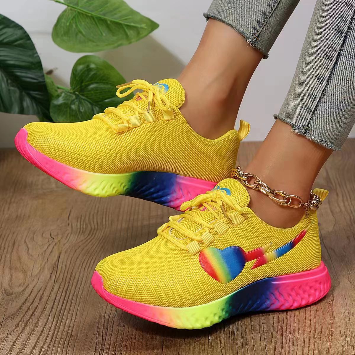 Ladies Athletic Shoes Tennis Shoes Sneakers Canvas Breathable Comfortable Versatile Footwear Sneakers_voghion.com