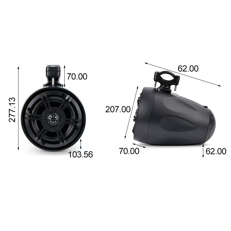 Marine Yacht Motorboat Golf Car Utv Off-Road Vehicle Colorful Rgb Waterproof Hanging Horn Super Loud