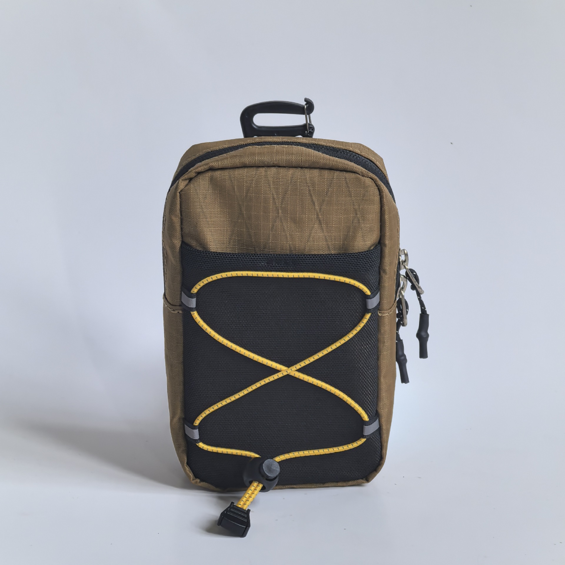 Mobile phone bag x-pac-brown (yellow rope)