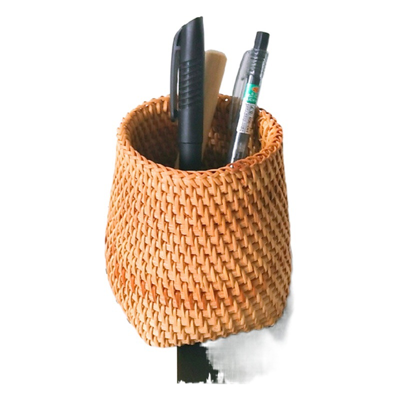 Portaplumas de ratán, juego de té, pinzas de té de bambú, cuchara de té, aguja de té, té Pu'er, seis caballeros, accesorios para la ceremonia del té, tubo de almacenamiento, estilo pastoral