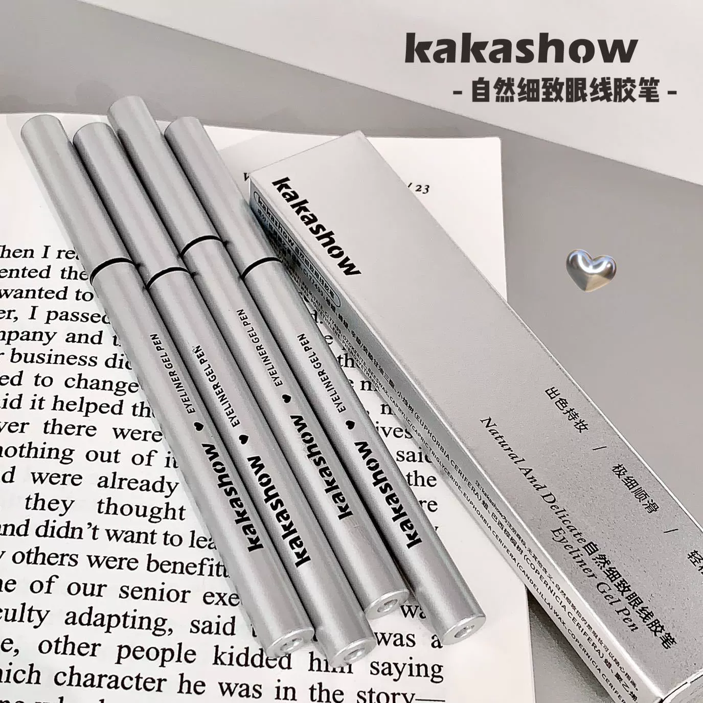 Kakashow натуральная и деликатная подводка-ручка для карандаша естественный цвет передачи, гладкая и стойкая, не пачкается ручка подводки