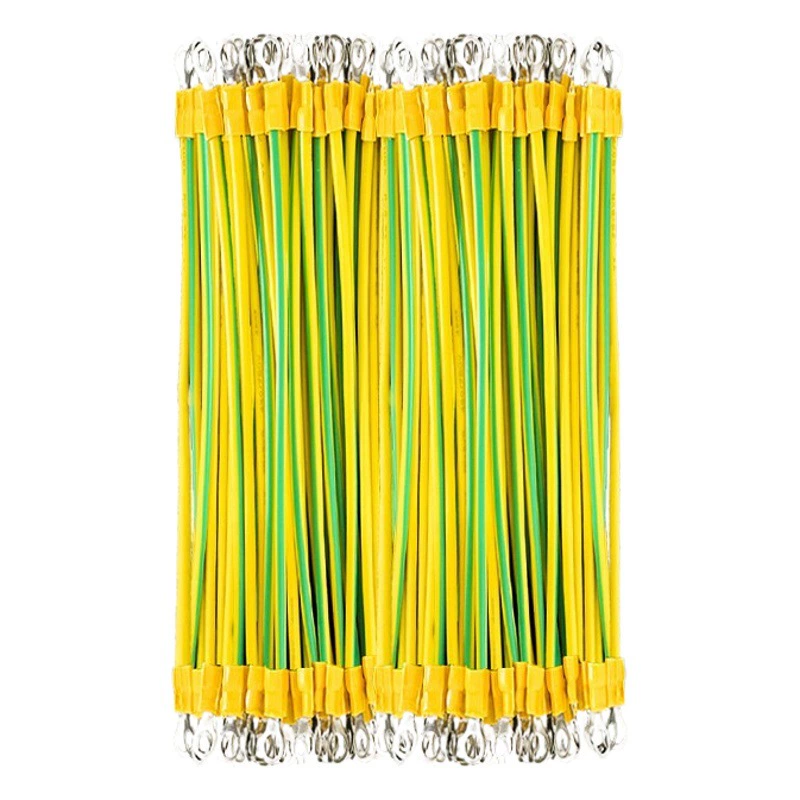 Желтый и зеленый двухцветный заземляющий провод BVR2.5/6/8/16/25/35 квадратный фотоэлектрический мост многожильный медный сердечник мягкий медный провод