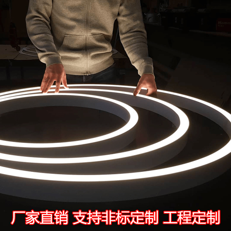 圆形圆环吊灯 业风led环形灯办公室会议室健身房店铺商场圆圈灯|undefined