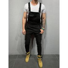 Z 49895 Tie-dye Slim Suspender Jeans ��Ⱦ����������ŷ������