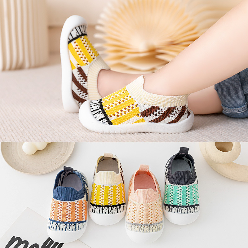 Primavera y verano zapatos de malla para niños de color sólido zapatos de suela suave zapatos para niños pequeños zapatos para niños ligeros lindos transpirables