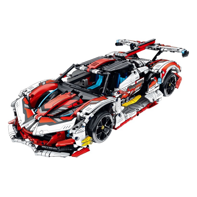 Compatible con Lego Purple Sun God Drift Ah Polo coche deportivo modelo de coche rompecabezas bloques de construcción juguetes al por mayor