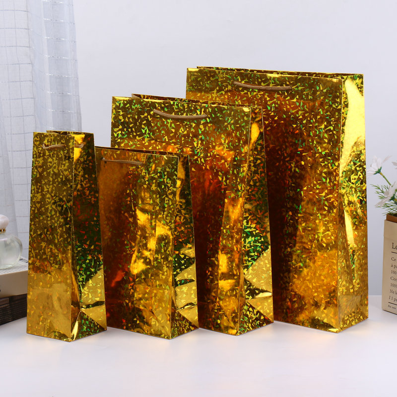 Dorado; bolsas láser, papel de poli; 10 * 9 * 33.5