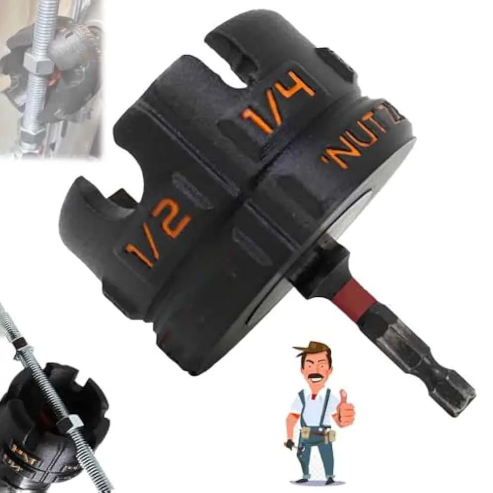 用于 3/8, 1/4, 1/2"螺母拆卸工具快速拆卸螺母钻头套筒扳手工具