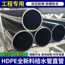 PE管大口径市政工程小区供水排污管道全新料国标聚乙烯hdpe给水管