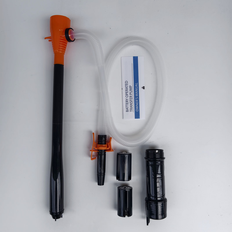 Electric oil pump, portable emergency oil extractor for vehicles, detachable battery-powered water pump, used for transferring gasoline and diesel, with suction hose