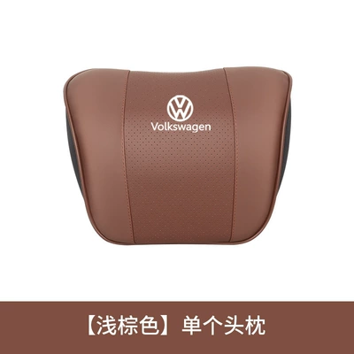 Golf, Car Lumbar Cushion, Headrest - headrest-light-brown-single-pack