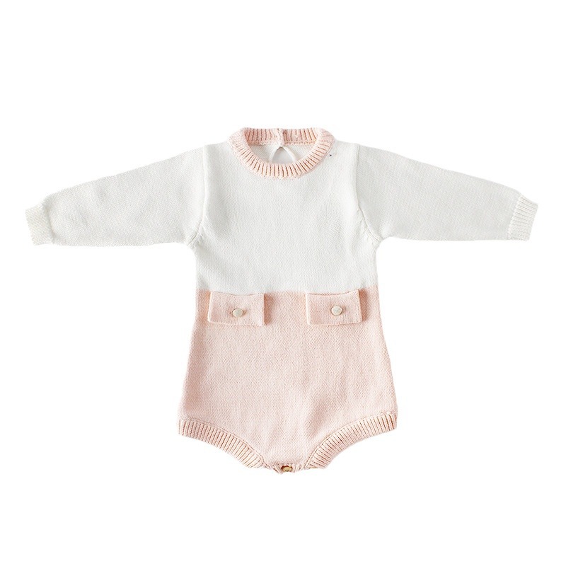 Ensemble bébé homme et femme printemps automne veste de poche + vêtements en laine tricotés pour ramper_voghion.com