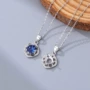 通体s925四叶草纯银锁骨链