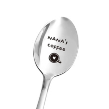 情侣礼物 Nana's Coffee 餐具不锈钢钛钢汤匙冰勺咖啡勺礼品spoon