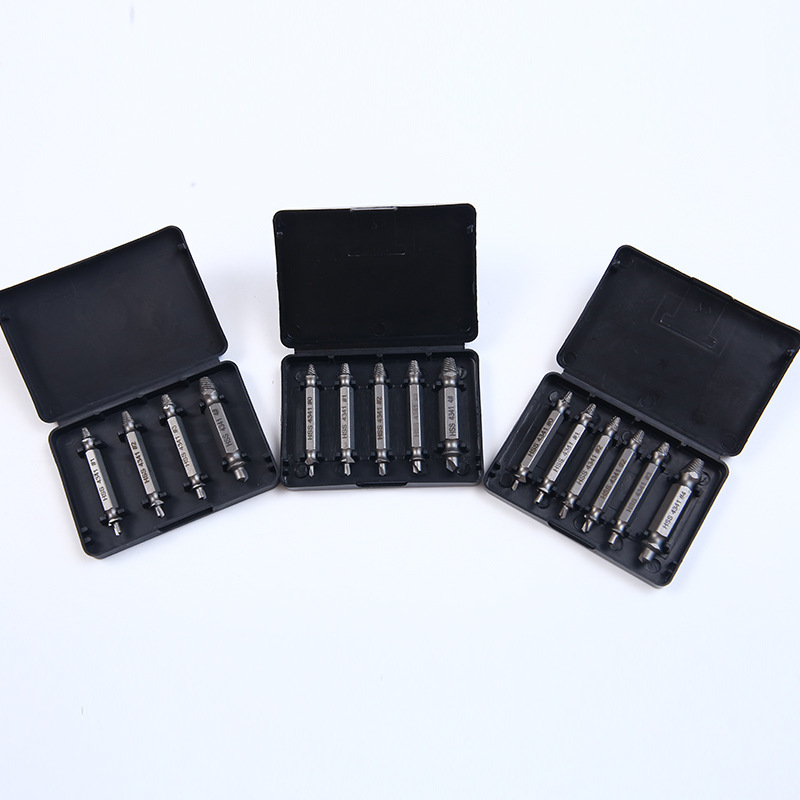 Dispositivo de extracción de tornillo transfronterizo de acero de alta velocidad de doble cabezal 4341 tornillo de rotura de diente deslizante