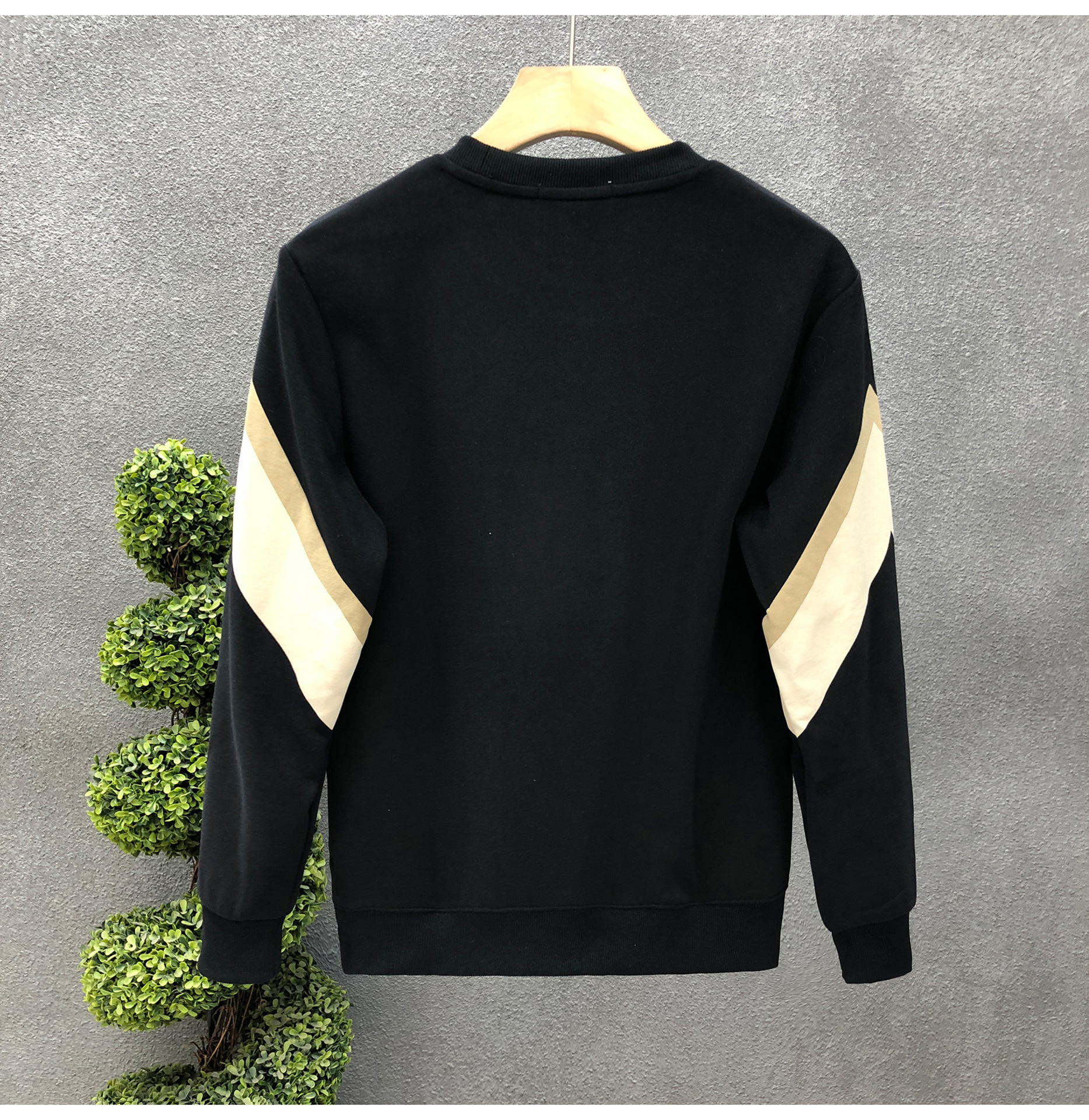 Popular Style Combination Embroidery Sweater Fashion Brand Spring and Top 2023 Autumn New Men's Inner Layer Long Sleeve_voghion.com