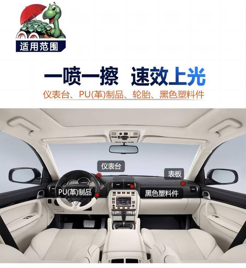 仪表盘清洁上光