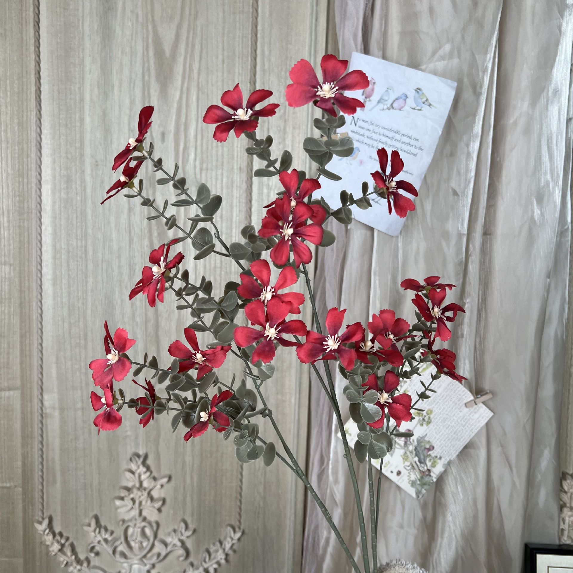 MJ-Pequena Flor Selvagem-Vermelho