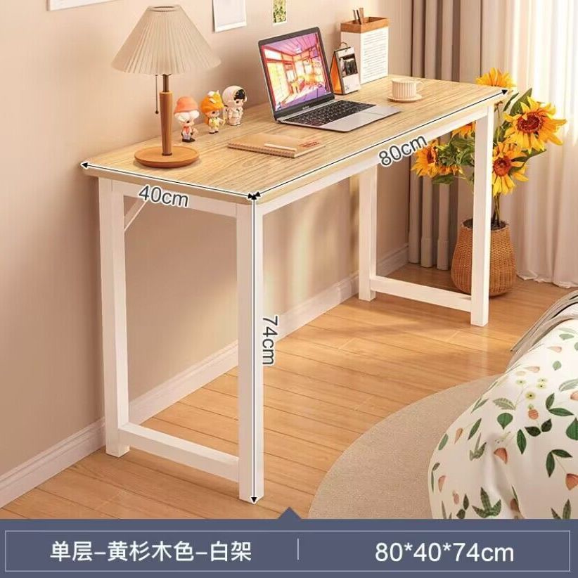 [싱글 테이블] 80x39cm 단층 목가적 컬러 화이트 프레임