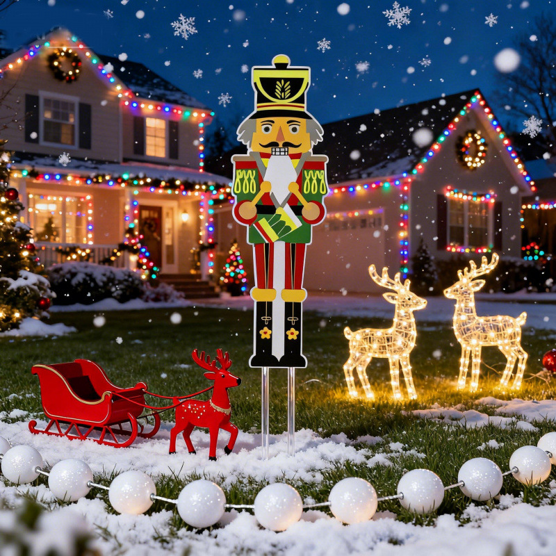 Inventario de nuevos accesorios de decoración de Navidad escenario de diseño de cascanueces de hierro soldados 2 piezas