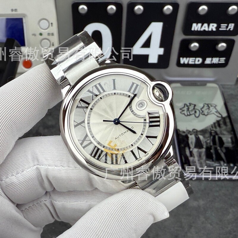 Af Factory Caijia Balloon High-Quality Stainless Steel Non-Alloy Automatic Mechanical Watch Men's Business Fashion Leather Strap Waterproof Af Factory Caijia Balloon High-Quality Stainless Steel Non-Alloy Automatic Mechanical Watch Men's Business Fashion Leather Strap Waterproof