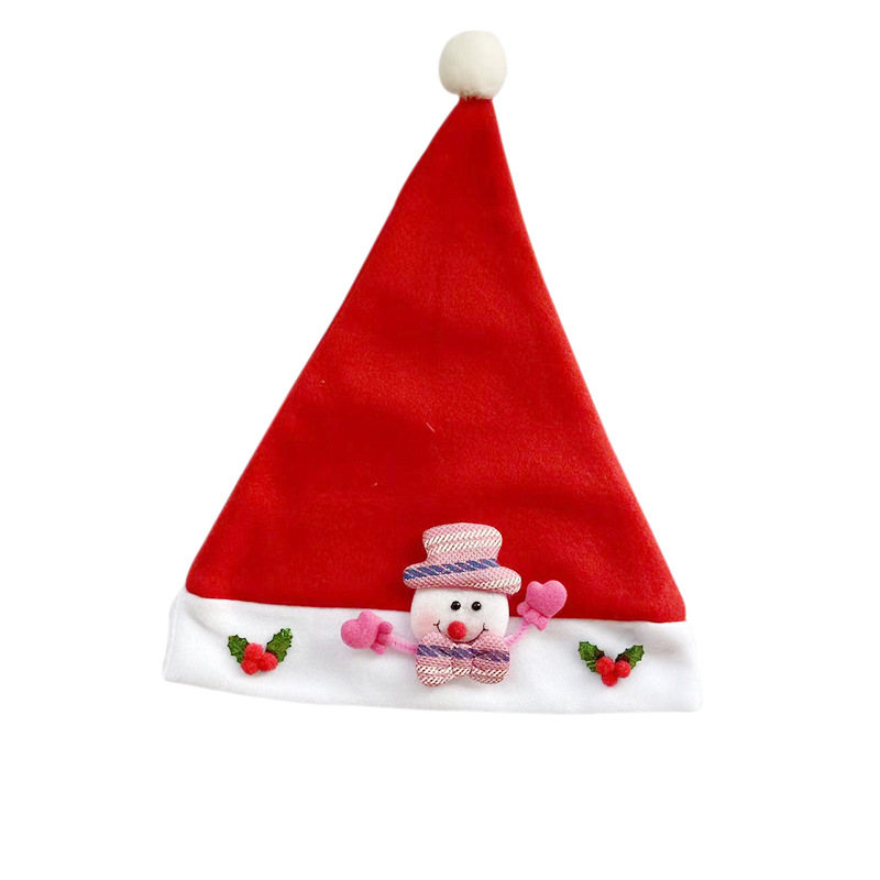 Santa Claus transfronterizo sombrero para niños decoración de Navidad sombrero de dibujos animados para adultos sombrero de dibujos animados para niños sombrero de dibujos animados para niños