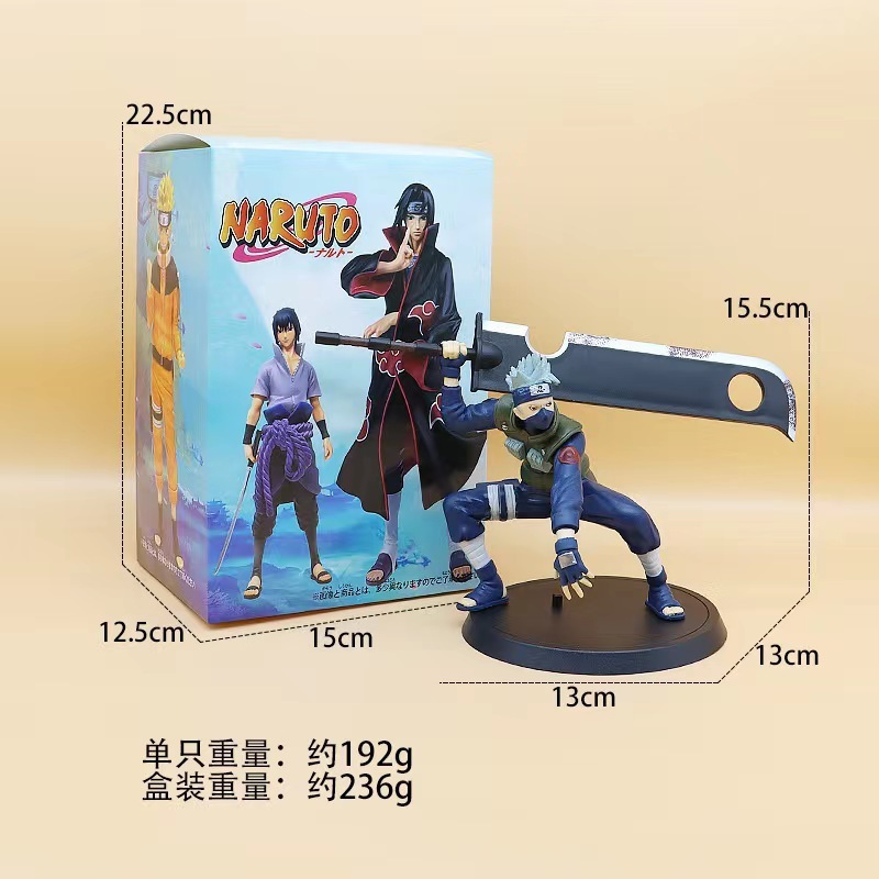 忍者フィギュアモデル 8種 カカシ、ナルト、サスケ、第四代イタチ フィギュアオーナメント 箱入り 卸売|undefined