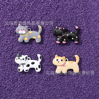 锌合金烤漆可爱卡通猫咪吊坠diy手机链钥匙扣项链饰品配件挂饰
