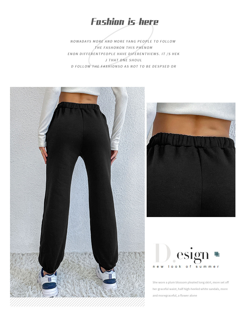 Printed Elastic Drawstring Sweatpants NSDMB104554