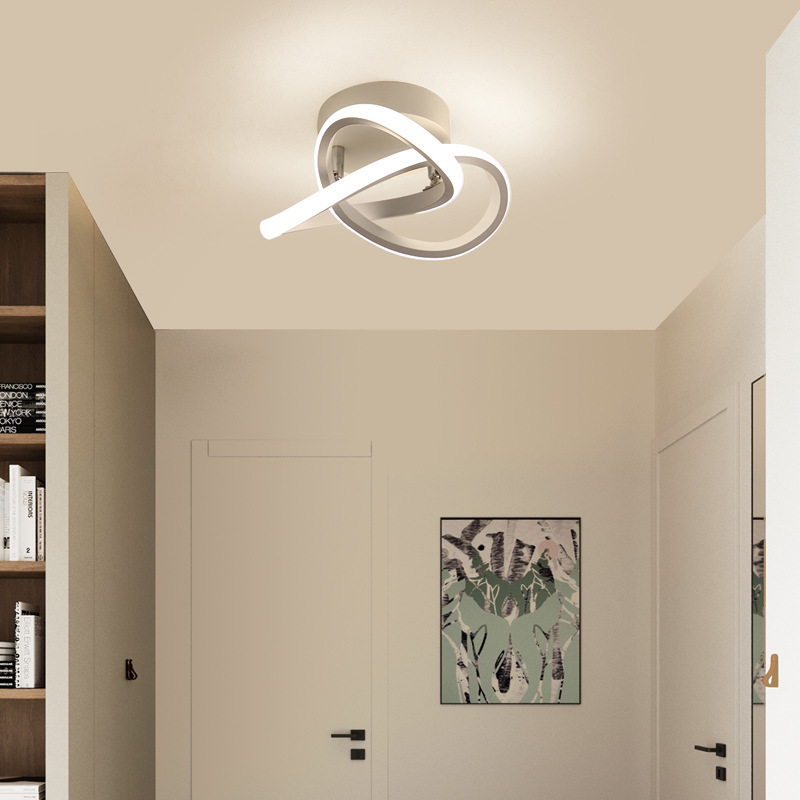 LED simple moderno pasillo dormitorio luz de techo sala de estar guardarropa Trébol personalizado creativo luz de techo