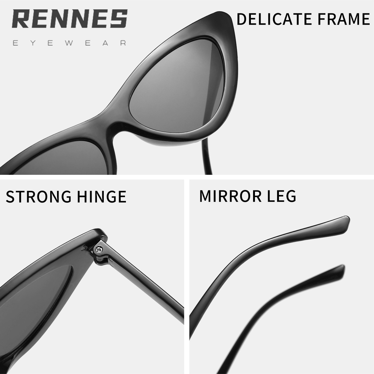 Gafas de Sol de ojo de gato de Marco grande de moda Gafas de Sol de mujer europeas y americanas Nuevas gafas de sol 2019 9788