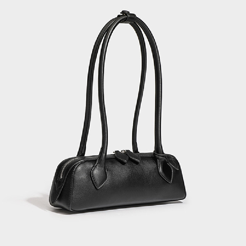 Cross-Border Niche French Baguette Bag Genuine Leather Shoulder Underarm Bag Luxury High-End Handbag