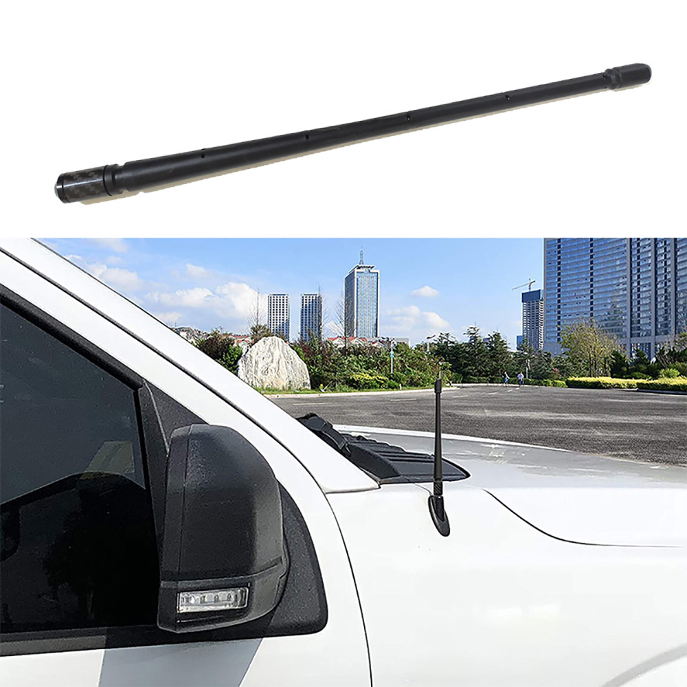 1 Set of Antenna + Screws 13inch Black Suitable for Ford F150 95-26 Off-Road Vehicle Fm Rubber Antenna